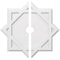 Ekena Millwork Axel Architectural Grde PVC Contemporary Ceiling Medallion, Two Piece, 28"OD x 3"ID x 15 1/2"C x 1"P CMP28AL2-03000 - alternate 1